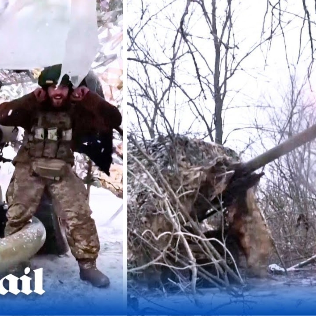 Ukraine’s Galician Assault Brigade fire British L119 field gun at Russian positions near Bakhmut Ukraine’s Galician Assault Brigade fire British L119 field gun at Russian positions near Bakhmut