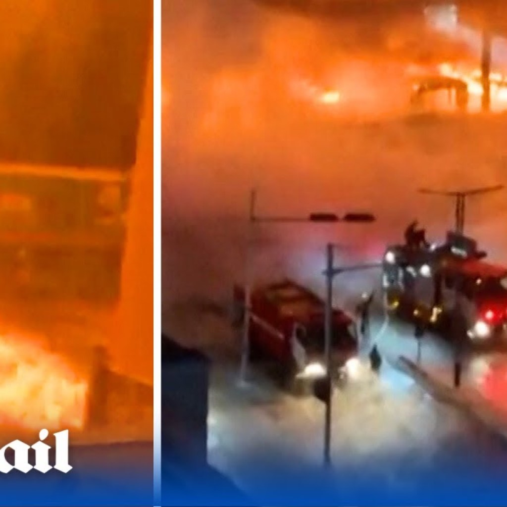 Mongolia: Six people killed after truck carrying 60 tons of liquefied natural gas explodes Mongolia: Six people killed after truck carrying 60 tons of liquefied natural gas explodes