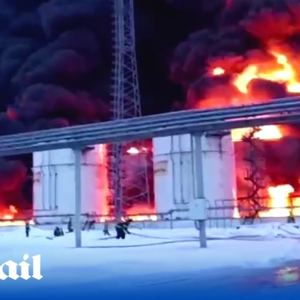 Ukrainian drone destroys Russian oil tanks in Bryansk Ukrainian drone destroys Russian oil tanks in Bryansk