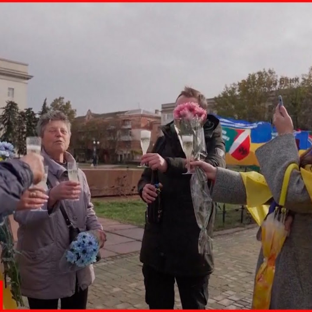 Celebrations in Kherson, Ukraine to mark one year since city retaken from Russian forces Celebrations in Kherson, Ukraine to mark one year since city retaken from Russian forces