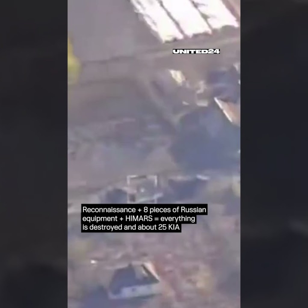 Reconnaissance + 8 pieces of Russianequipment + HIMARS = everything Iis destroyed and about 25 KIA Reconnaissance + 8 pieces of Russianequipment + HIMARS = everything Iis destroyed and about 25 KIA