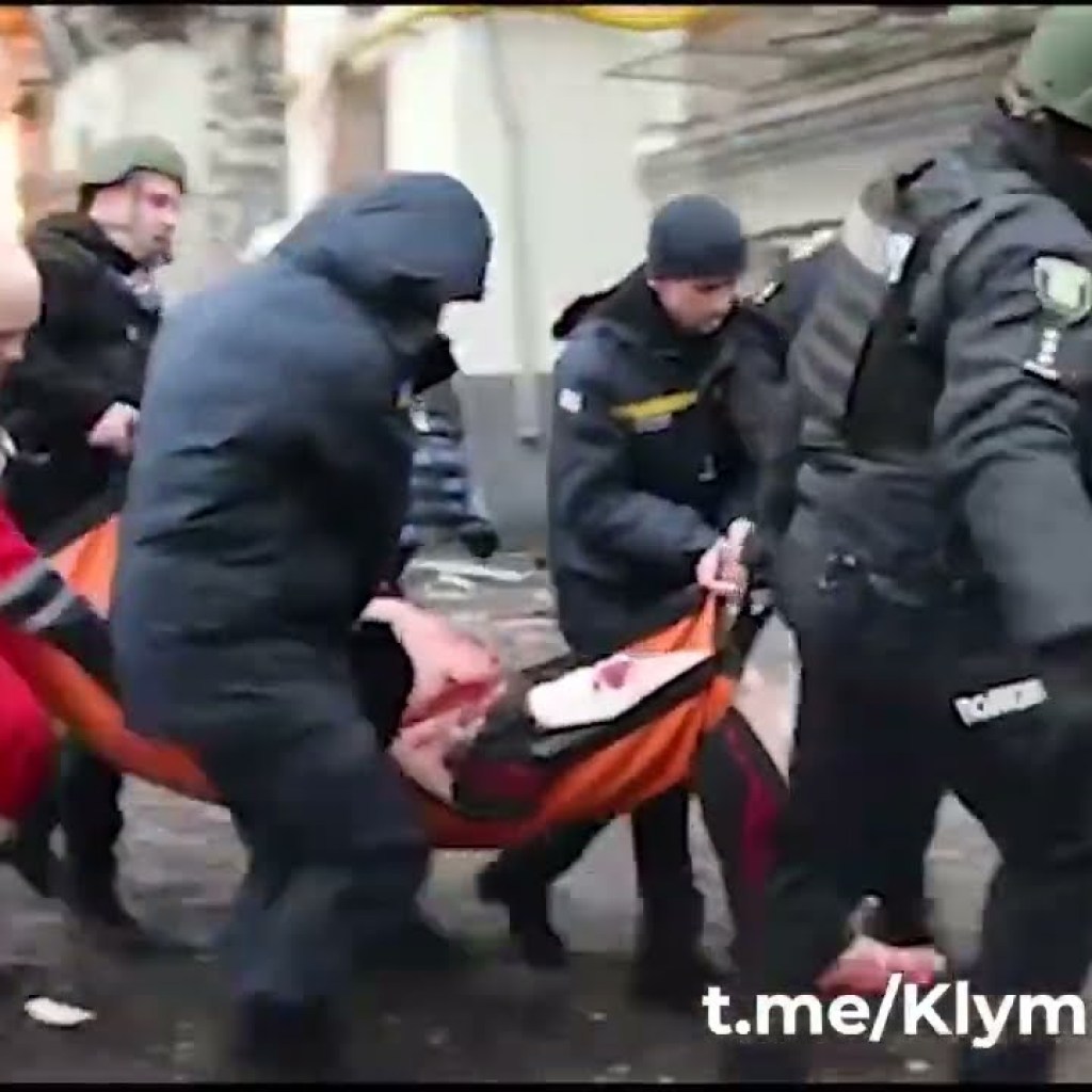 Work of Kharkiv rescuers and policemen Work of Kharkiv rescuers and policemen