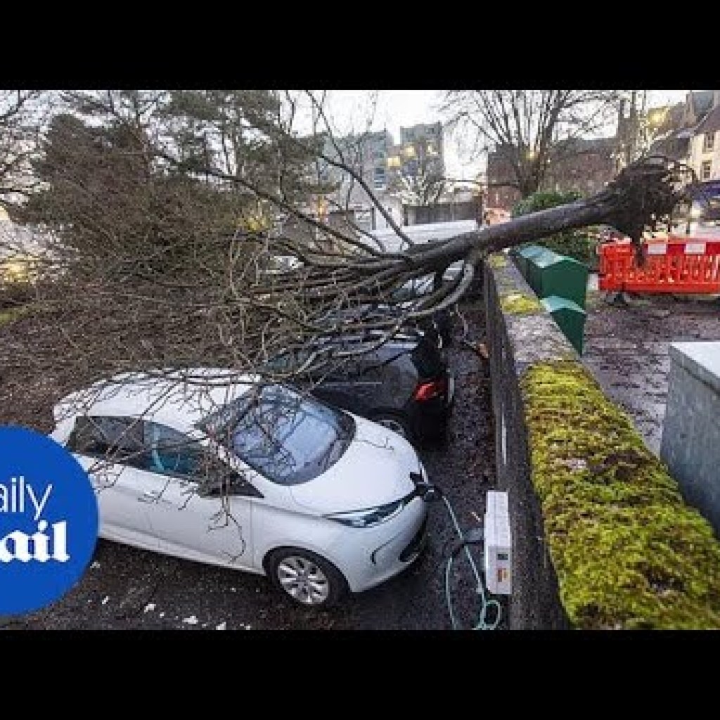 Damage and disruption as Storm Isha batters UK Damage and disruption as Storm Isha batters UK