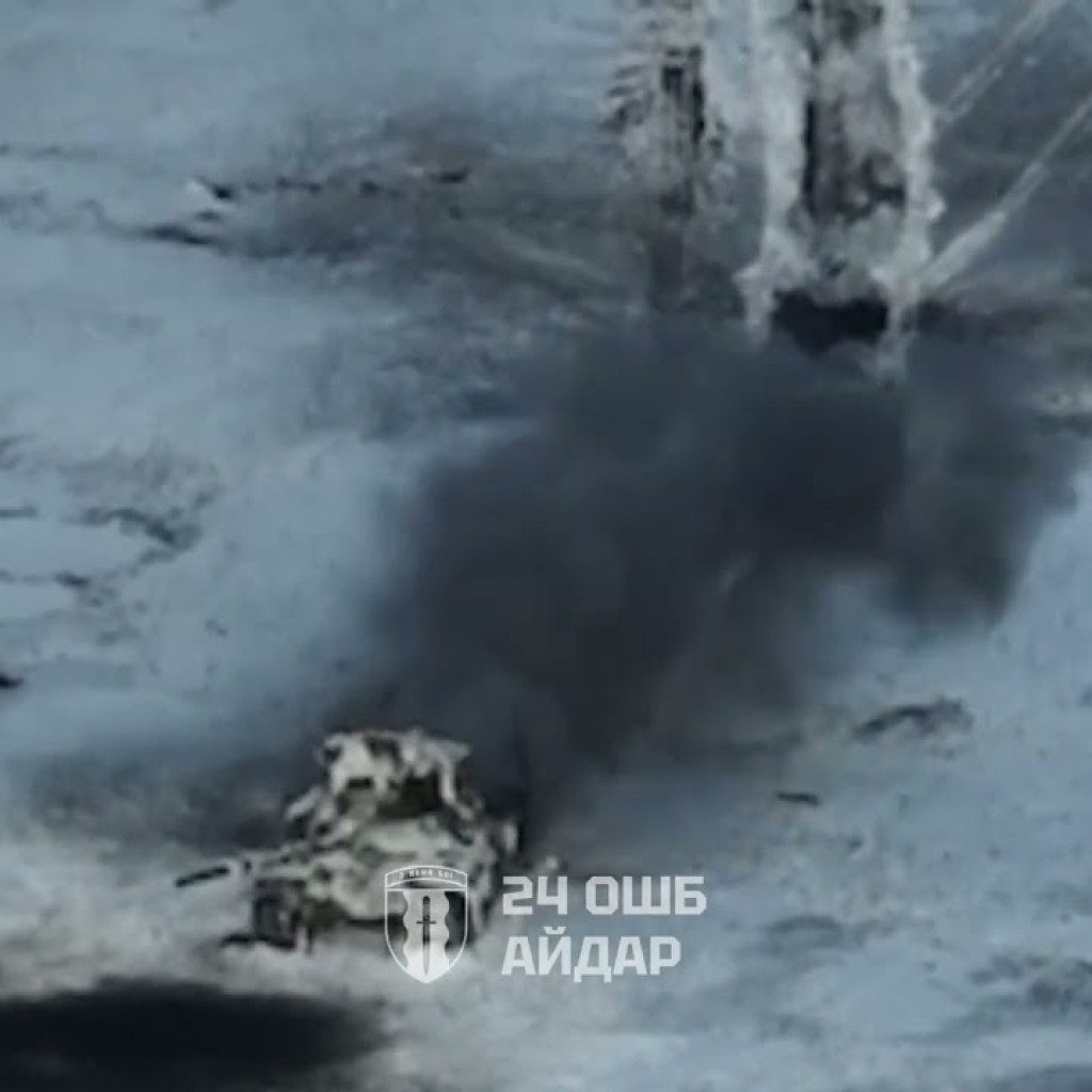 An unsuccessful departure for the Russian tank An unsuccessful departure for the Russian tank