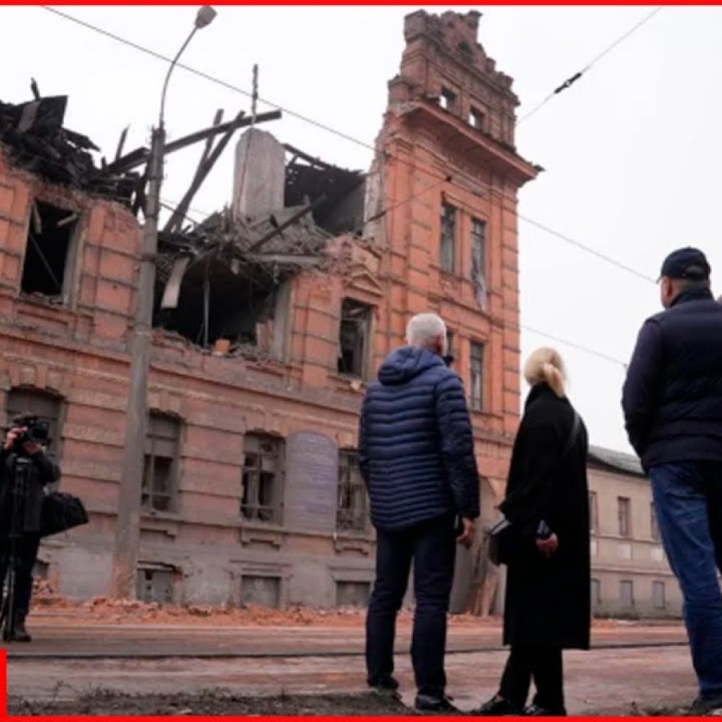 Russia destroys a century-old college in Kharkiv using drones Russia destroys a century-old college in Kharkiv using drones