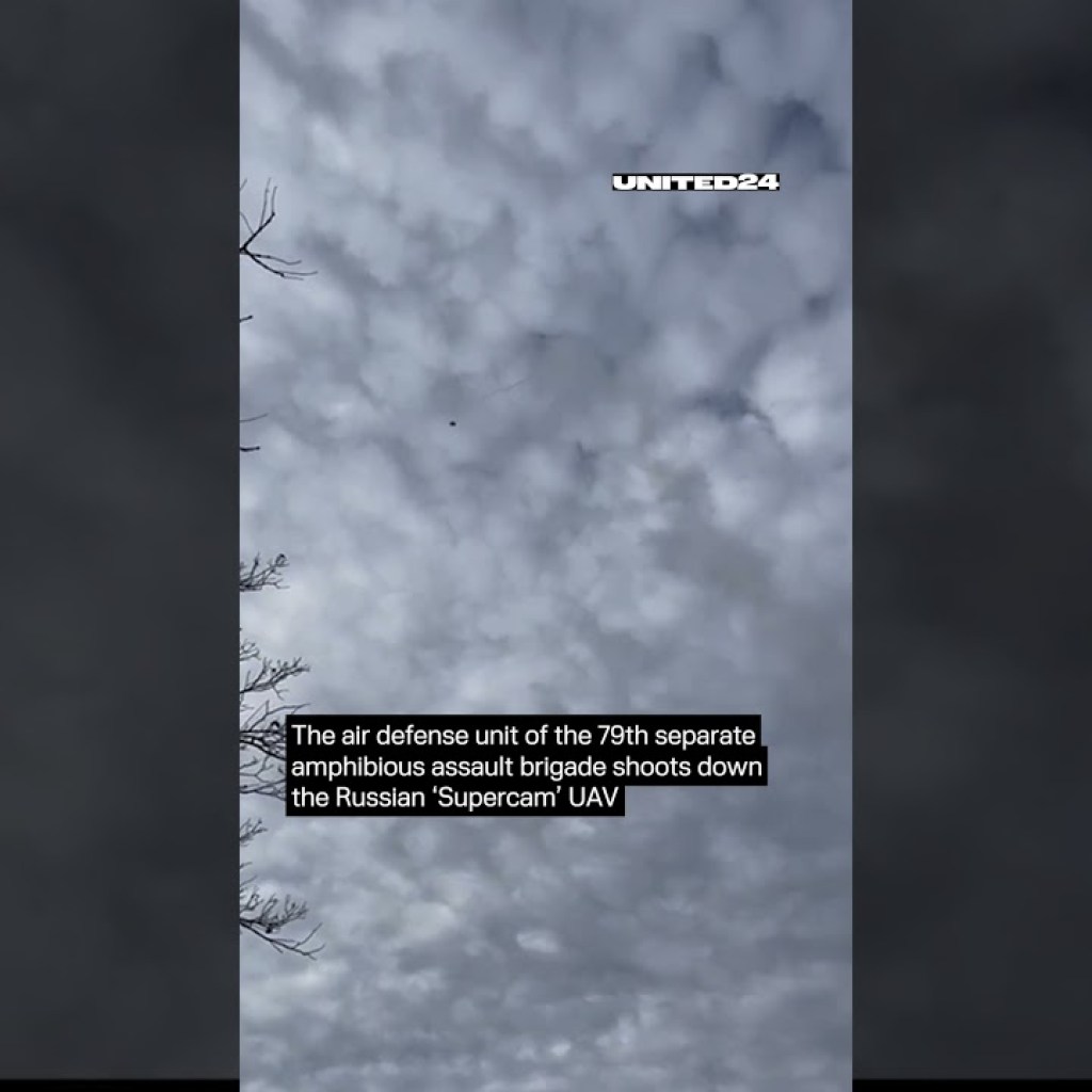 ?? Air Defense unit assault brigade shoots down the Russian ‘Supercam’ UAV #warinukraine #shorts ?? Air Defense unit assault brigade shoots down the Russian ‘Supercam’ UAV #warinukraine #shorts