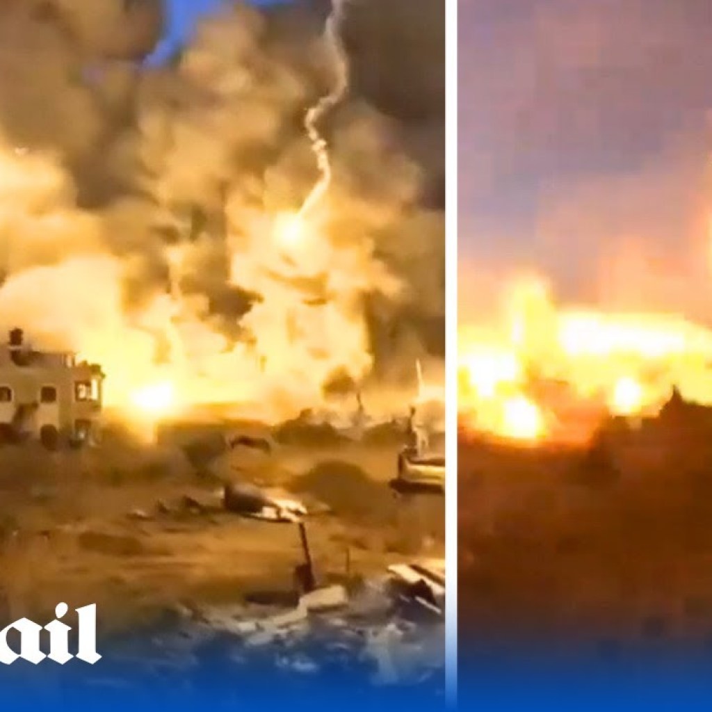 IDF blow up Hamas headquarters in Khan Younis and attack terrorists with heavy machine gunfire IDF blow up Hamas headquarters in Khan Younis and attack terrorists with heavy machine gunfire
