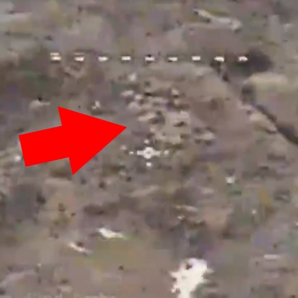 Drone Hit Mine Pile Next To Russian Trenches Drone Hit Mine Pile Next To Russian Trenches