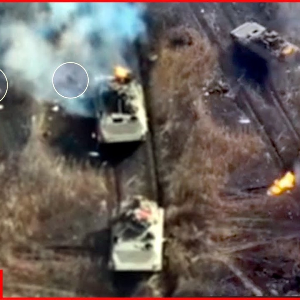 Challenging moments of Russians, who were ambushed with their armored personnel carriers during attack Challenging moments of Russians, who were ambushed with their armored personnel carriers during attack