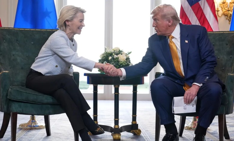 Trump announces trade framework deal with the EU, which imposes 15% tariffs on European goods Trump announces trade framework deal with the EU, which imposes 15% tariffs on European goods