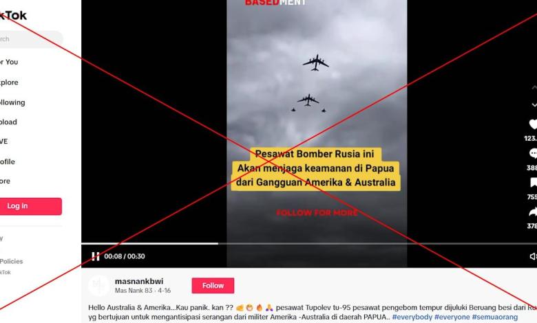 Air parade clips are wrongly portrayed as Indonesia's Russian army Air parade clips are wrongly portrayed as Indonesia's Russian army