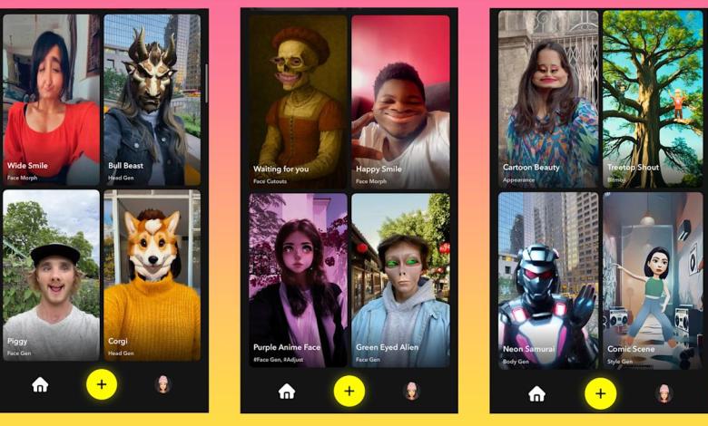 Snapchat now has a standalone application for making AI Gen Gen augmented reality effects Snapchat now has a standalone application for making AI Gen Gen augmented reality effects
