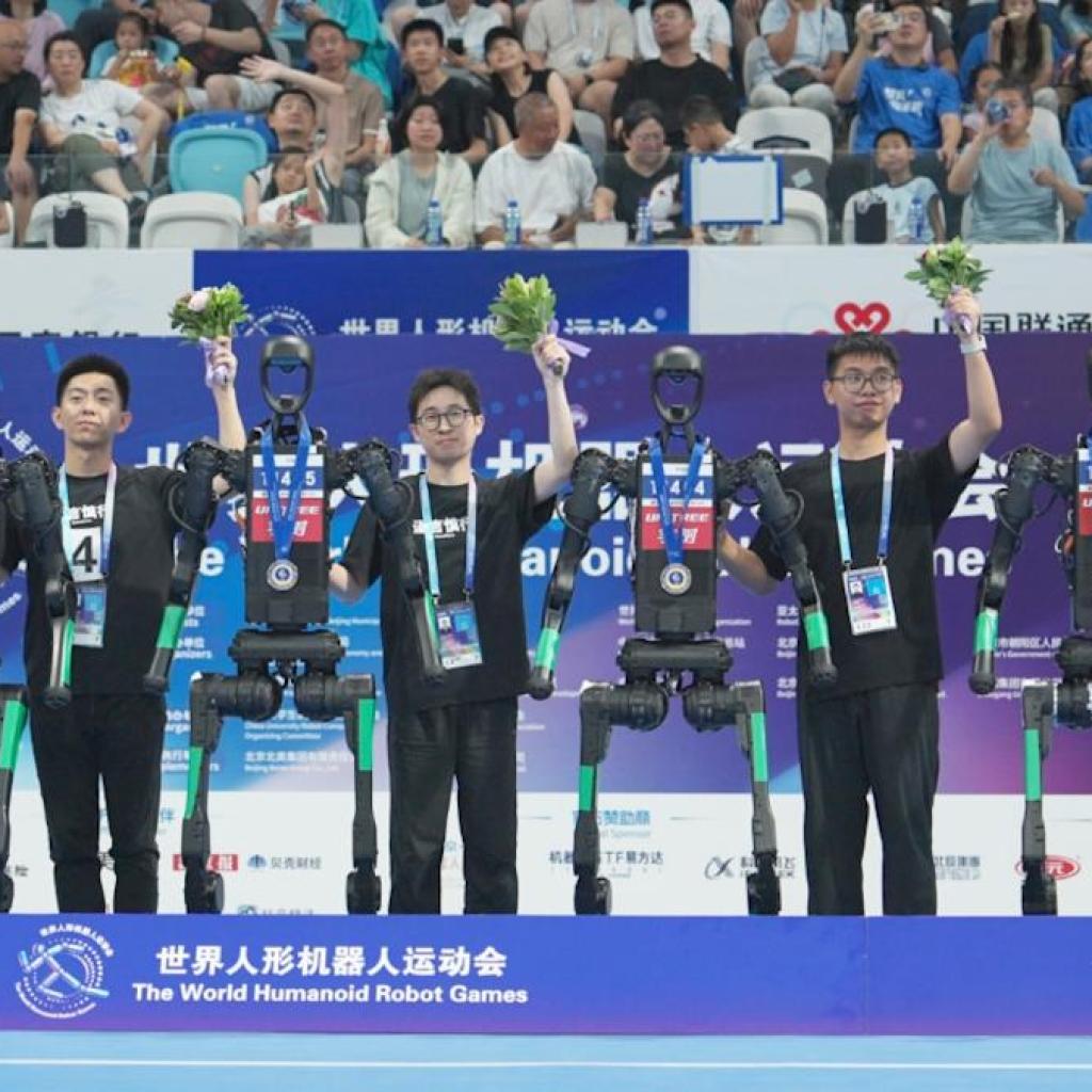 China’s inaugural ‘Robot Olmypics’ delivers impressive feats and disastrous falls China’s inaugural ‘Robot Olmypics’ delivers impressive feats and disastrous falls