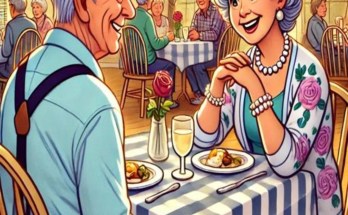 An elderly widower and a widow who had known each other for many years An elderly widower and a widow who had known each other for many years