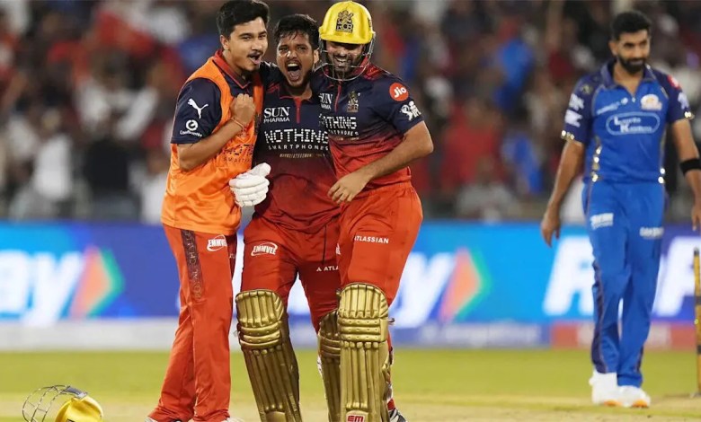 IPL 2026: RCB win last-ball thriller to oust Mumbai Indians IPL 2026: RCB win last-ball thriller to oust Mumbai Indians