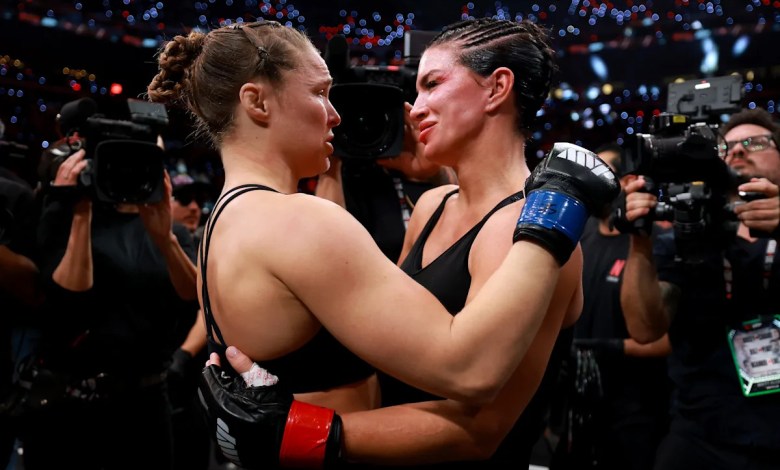 ‘My heart is heavy’: Gina Carano releases first comments after stunning 17-second loss to Ronda Rousey ‘My heart is heavy’: Gina Carano releases first comments after stunning 17-second loss to Ronda Rousey