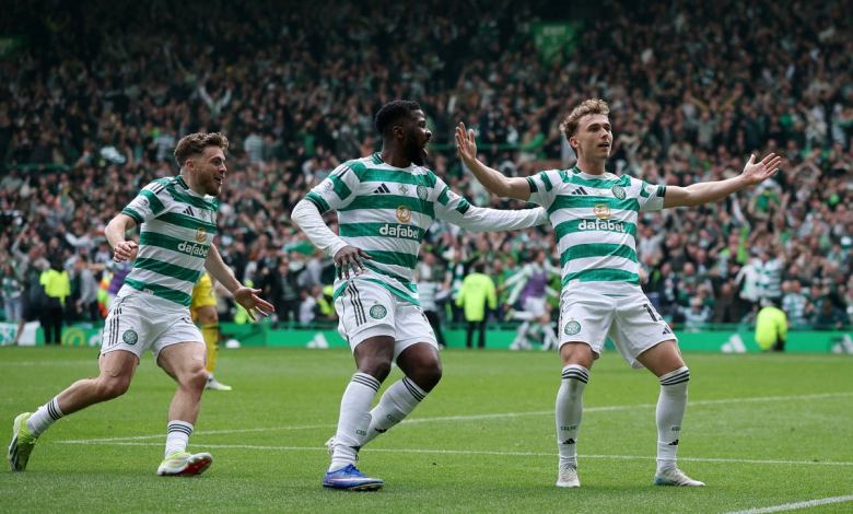 Hearts ache as Celtic clinch the Premiership title in chaos Hearts ache as Celtic clinch the Premiership title in chaos