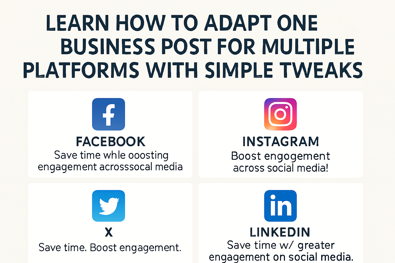 How to adapt one OBA framework post for multiple platforms effectively How to adapt one OBA framework post for multiple platforms effectively