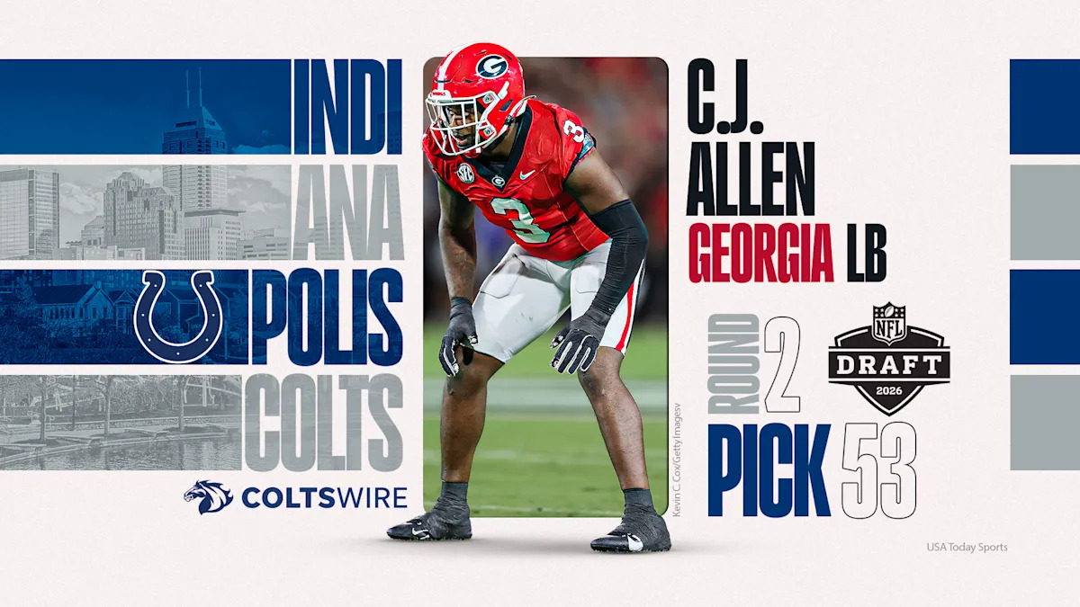 Colts select Georgia linebacker with No. 53 pick in 2026 NFL draft Colts select Georgia linebacker with No. 53 pick in 2026 NFL draft