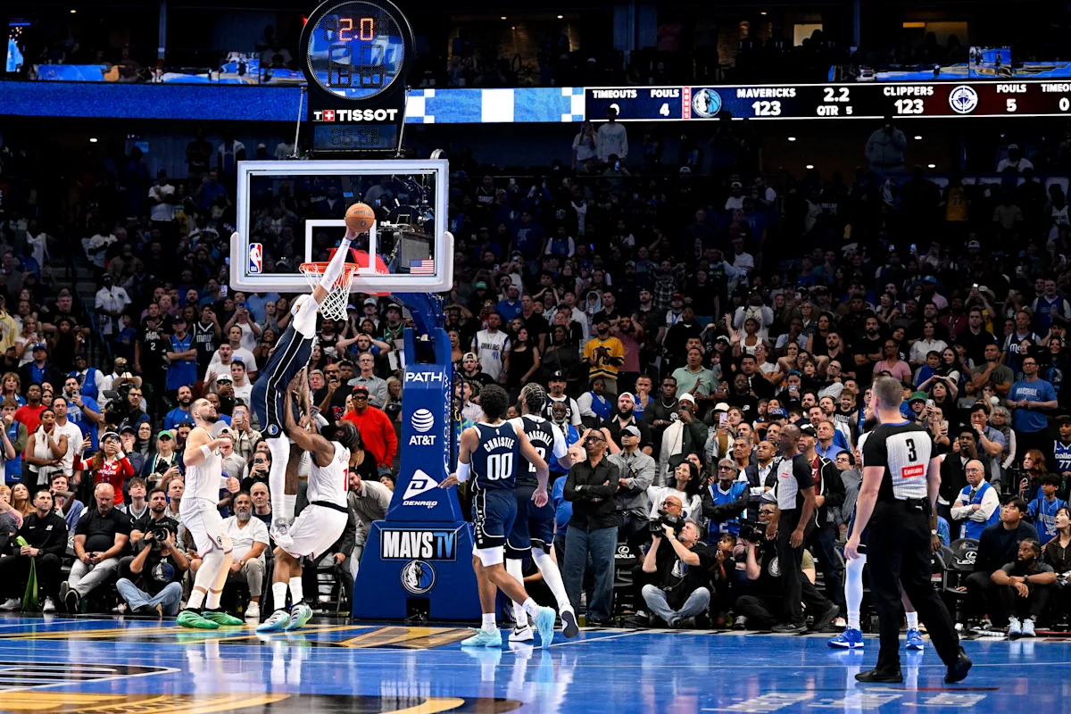 NBA Cup: Clippers go on to top Mavericks in 2OT after automated officiating overturns Daniel Gafford goaltending call NBA Cup: Clippers go on to top Mavericks in 2OT after automated officiating overturns Daniel Gafford goaltending call