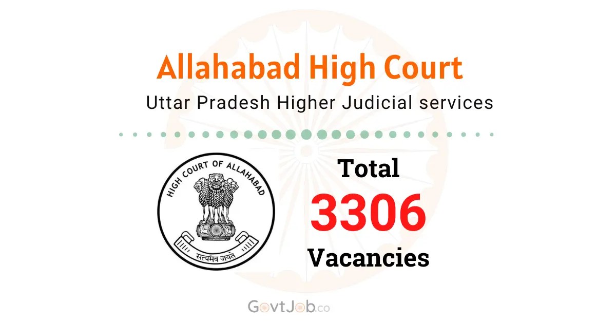 Allahabad High Court Group ‘C’ & ‘D’ Recruitment for 3306 vacancies Allahabad High Court Group ‘C’ & ‘D’ Recruitment for 3306 vacancies