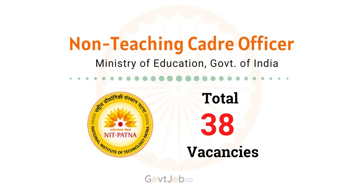 NIT Patna Non-Teaching Cadre Officer, Staff Recruitment 2026. NIT Patna Non-Teaching Cadre Officer, Staff Recruitment 2026.