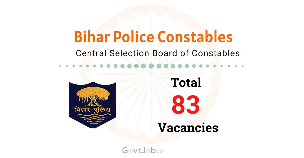Bihar Police CSBC Constables Recruitment 2026. Bihar Police CSBC Constables Recruitment 2026.
