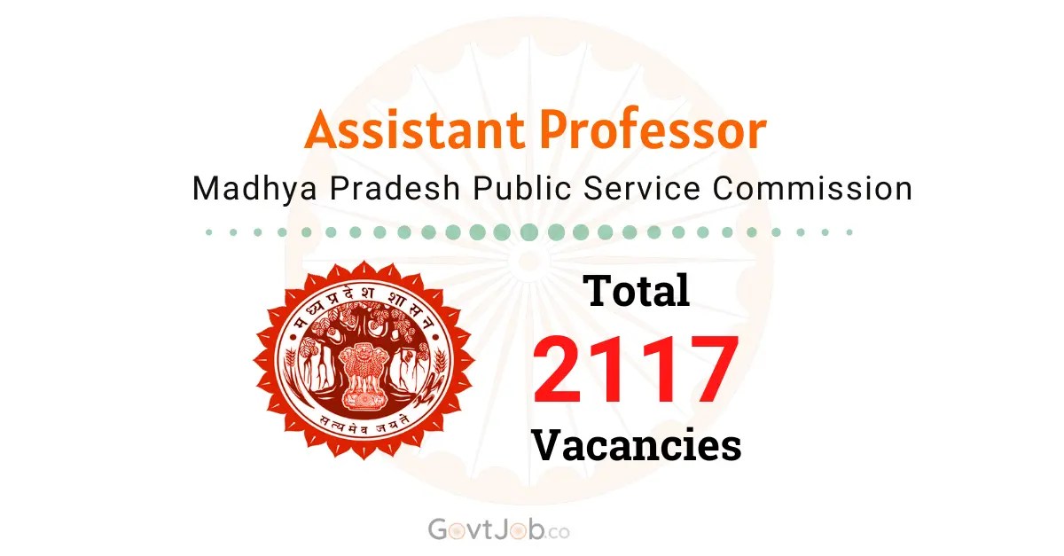 MPPSC Assistant Professor Recruitment 2025 for 2117 Vacancies. MPPSC Assistant Professor Recruitment 2025 for 2117 Vacancies.
