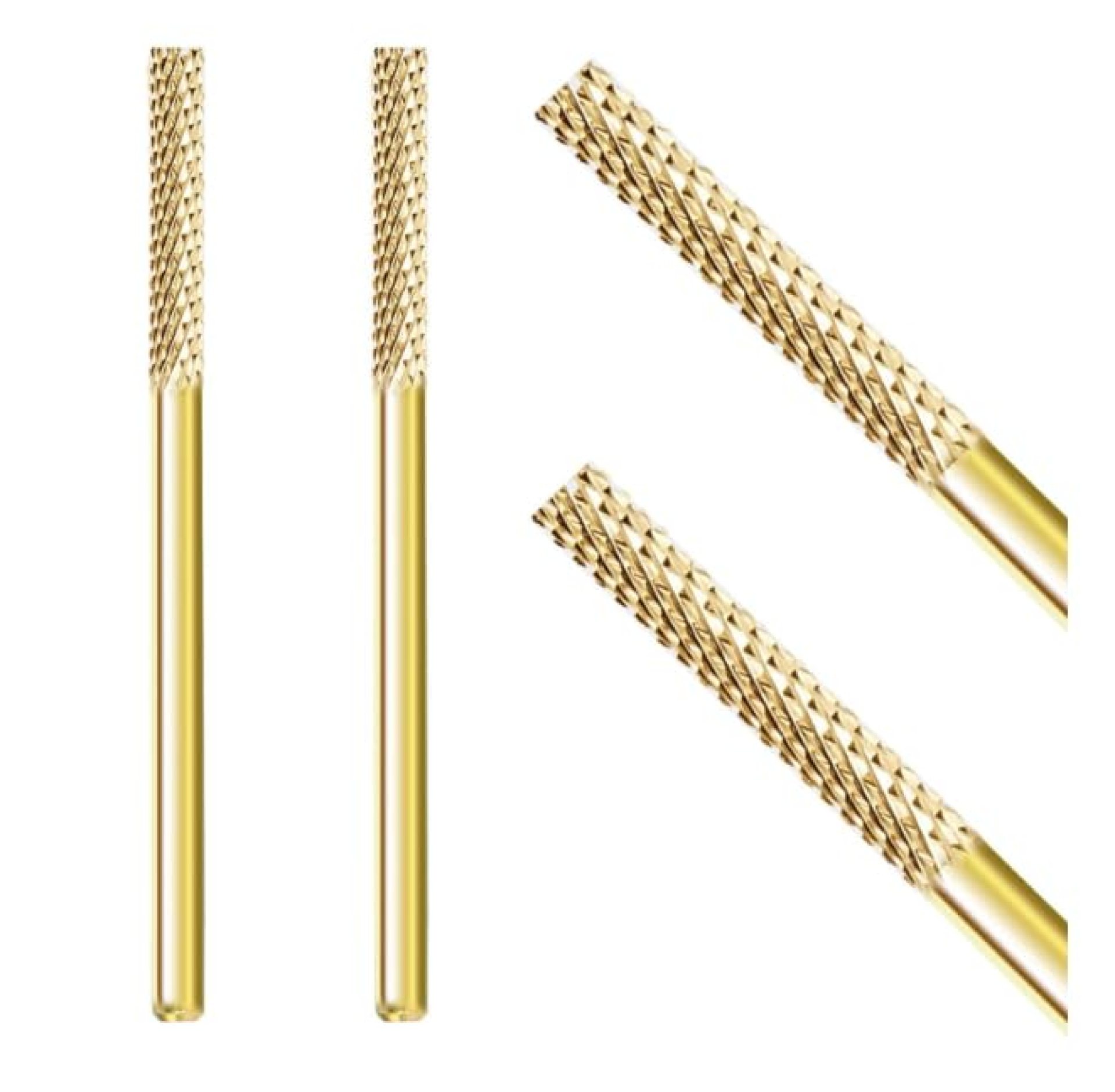 1Pcs Nail Drill Bits, Tungsten Carbide Cuticle Drill, Professional Safety Nail Bit, Can Two Way Rotate, Medium-M Cleans Dead Nail, for Electric Nail File Nail Bits Home Salon Supply (Gold) 1Pcs Nail Drill Bits, Tungsten Carbide Cuticle Drill, Professional Safety Nail Bit, Can Two Way Rotate, Medium-M Cleans Dead Nail, for Electric Nail File Nail Bits Home Salon Supply (Gold)