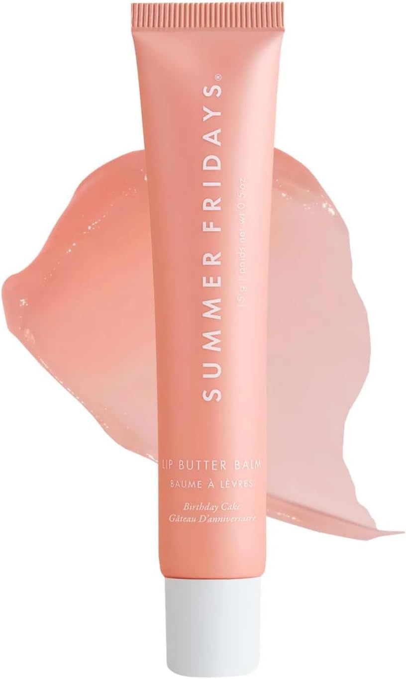 Summer Fridays Lip Butter Balm, Hydrating, Nourishing & Softening Lip Care with Natural Oils & Fruit Extracts, Long-Lasting Moisture, Non-Sticky Shine, Soften Dry Lips Lip Care (Birthday Cake) Summer Fridays Lip Butter Balm, Hydrating, Nourishing & Softening Lip Care with Natural Oils & Fruit Extracts, Long-Lasting Moisture, Non-Sticky Shine, Soften Dry Lips Lip Care (Birthday Cake)