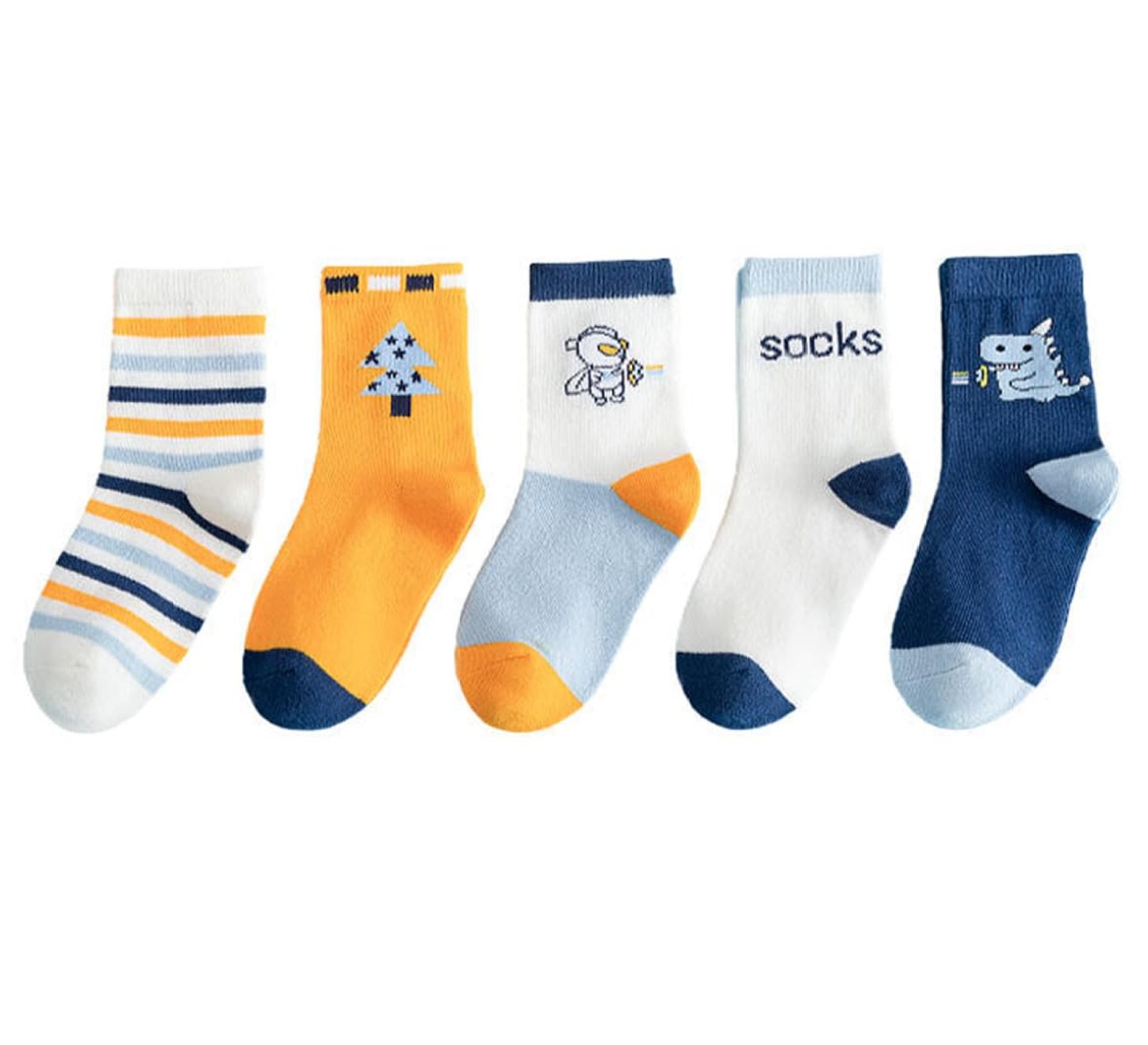 SYGA 5 Pairs Baby Girl & Baby Boy Socks, Toddlers Infant Cotton Stretch Crew Socks with Theme Design, Suitable for 0-2 Years baby SYGA 5 Pairs Baby Girl & Baby Boy Socks, Toddlers Infant Cotton Stretch Crew Socks with Theme Design, Suitable for 0-2 Years baby