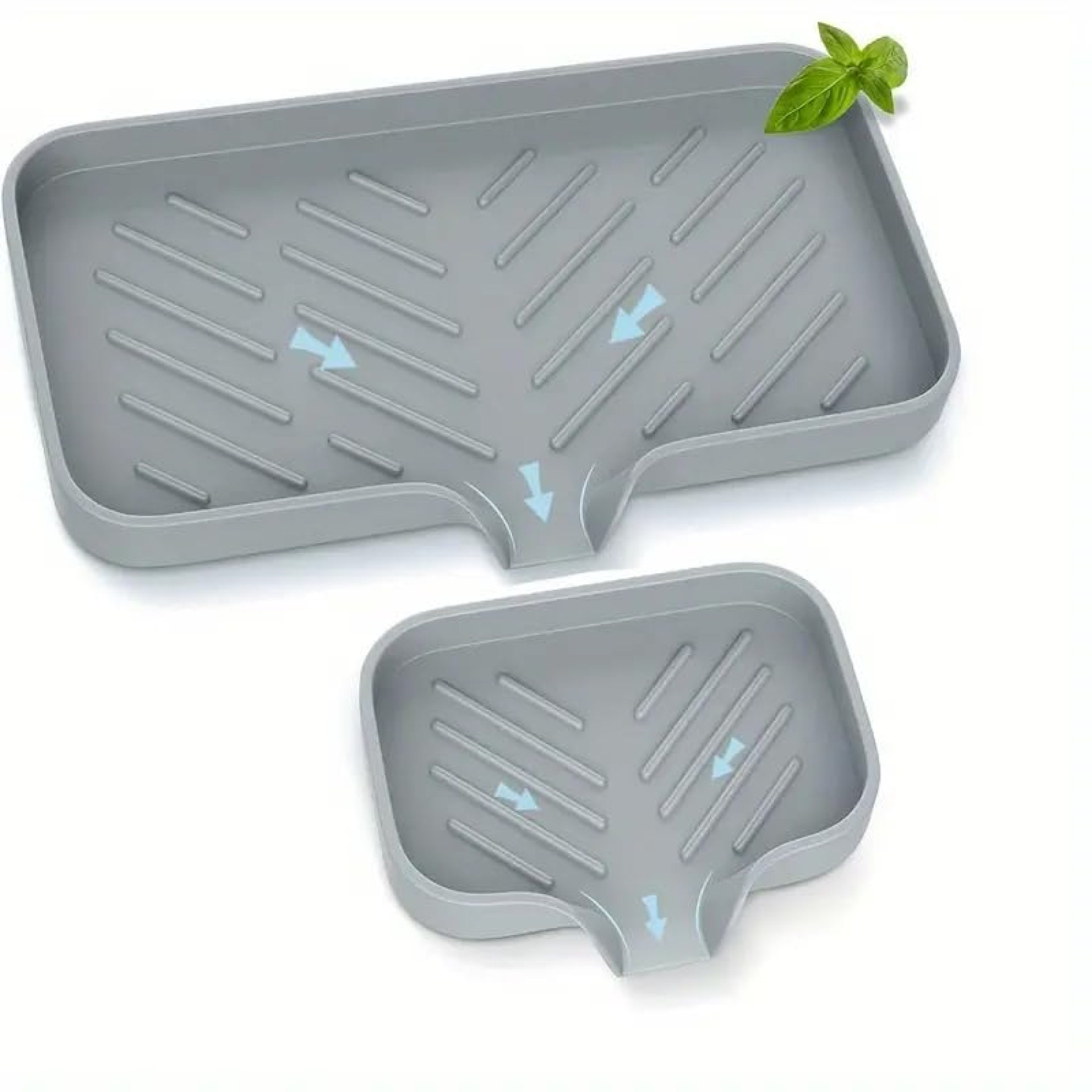 iDream Multi-Purpose Silicone Sink Drainer Mat – Flexible Kitchen Sink Organizer Tray for Soap, Dish Sponge, and Drying, Non-Slip Silicone Holder for Countertops (Medium & Small, Pack of 2) iDream Multi-Purpose Silicone Sink Drainer Mat – Flexible Kitchen Sink Organizer Tray for Soap, Dish Sponge, and Drying, Non-Slip Silicone Holder for Countertops (Medium & Small, Pack of 2)