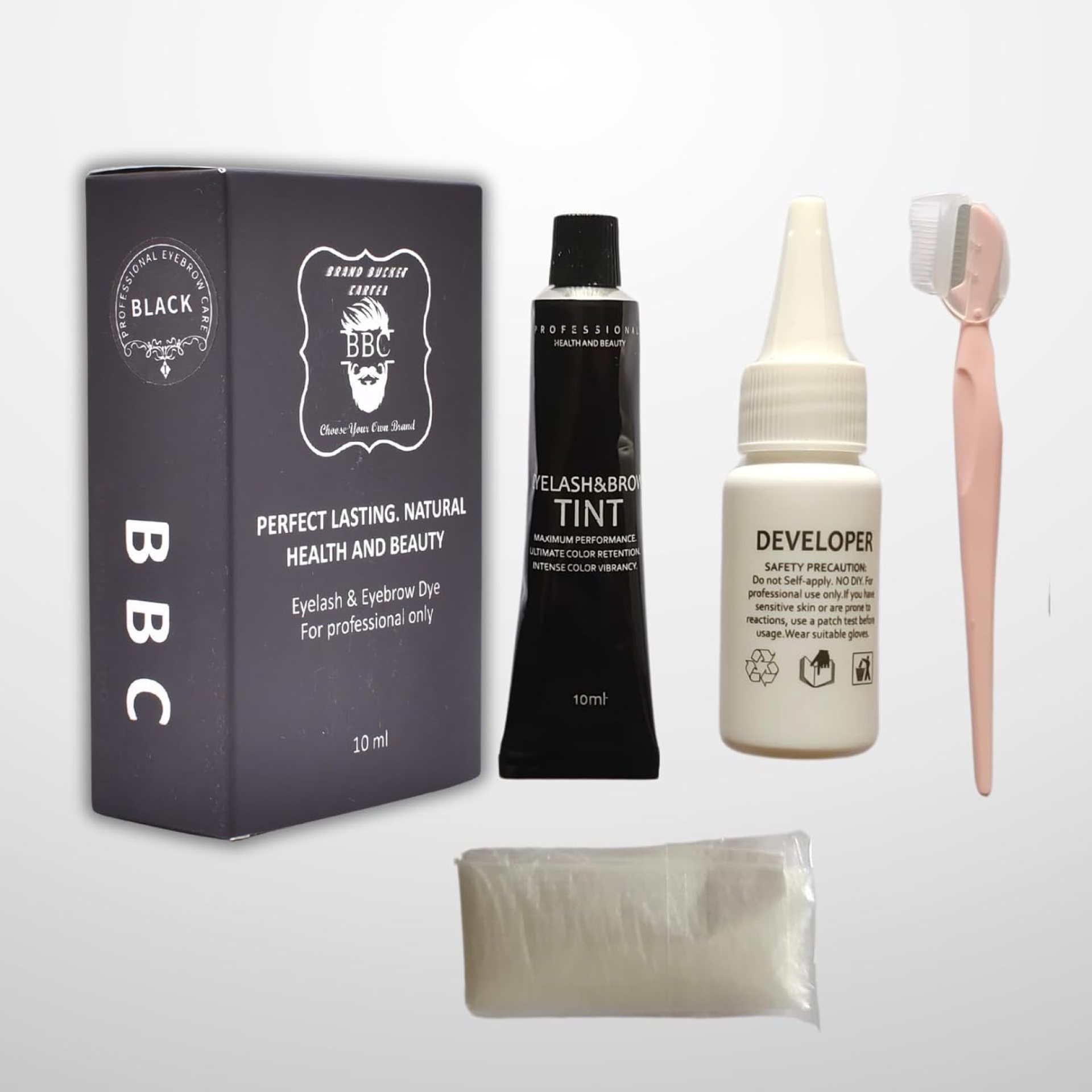 BBC Professional Eyelash & Eyebrow Dye Kit, Black, 10ml, 5 Weeks Stay For Professional Use BBC Professional Eyelash & Eyebrow Dye Kit, Black, 10ml, 5 Weeks Stay For Professional Use