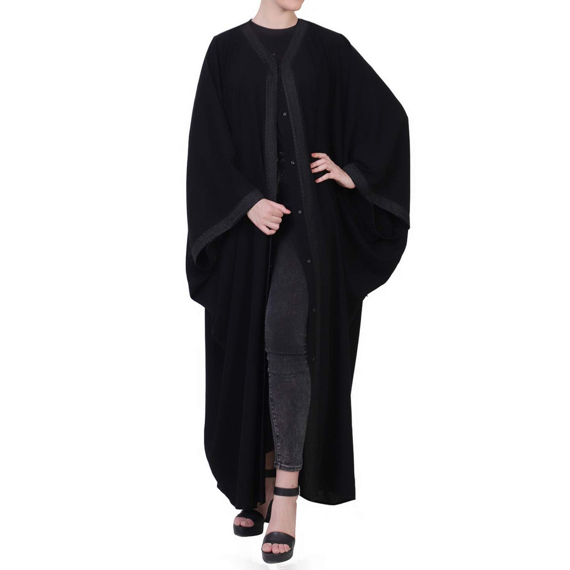 Mushkiya HGH RTN Women’s Kaftan (KABH-001-Black-Blk_Black_Free Size) Mushkiya HGH RTN Women’s Kaftan (KABH-001-Black-Blk_Black_Free Size)