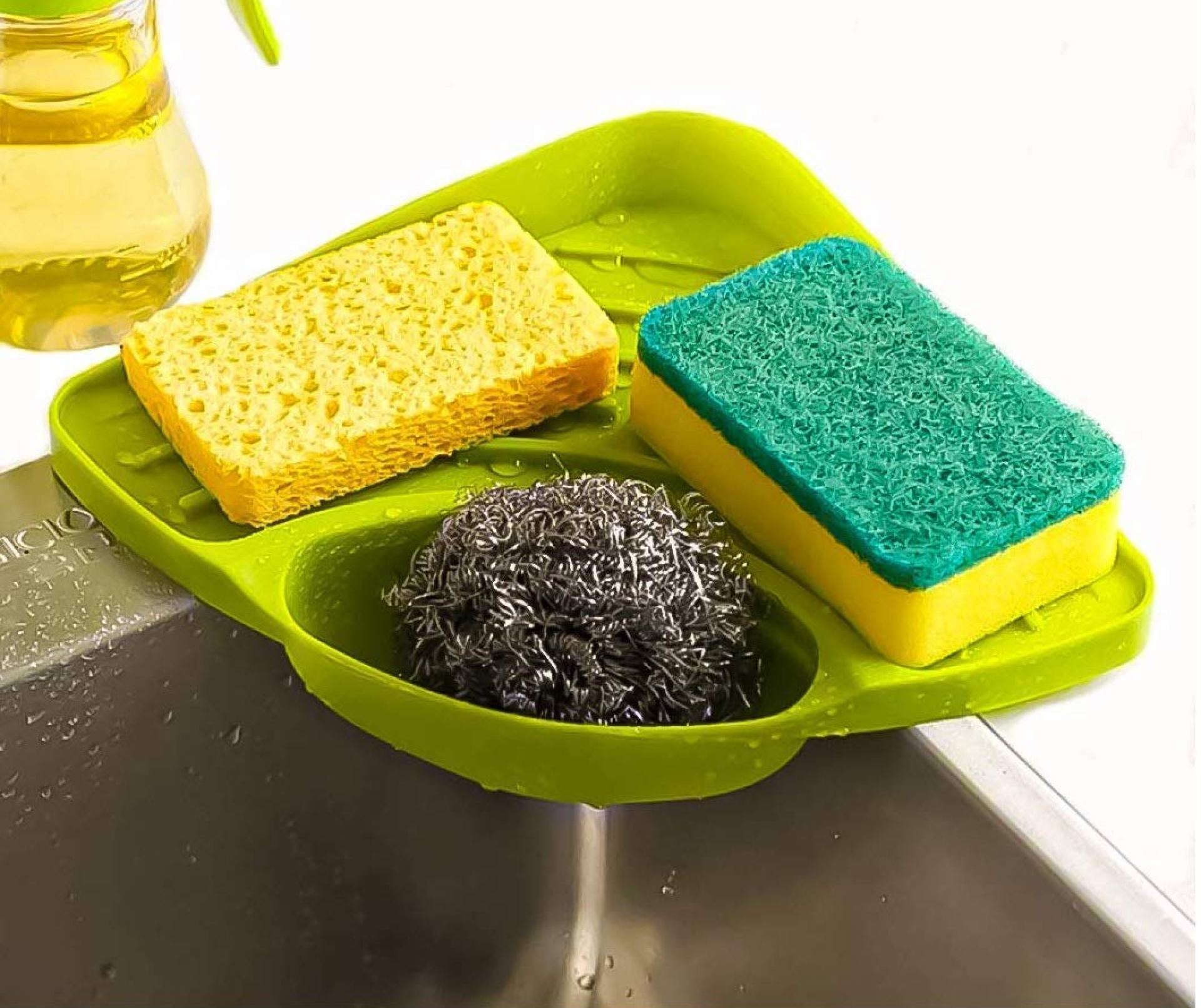 Kitchenwell Multipurpose Plastic Kitchen Sink Organizer Corner Tray/Sink Rack for Kitchen – Green | Sink Soap Holder (Green, Pack of 1) Kitchenwell Multipurpose Plastic Kitchen Sink Organizer Corner Tray/Sink Rack for Kitchen – Green | Sink Soap Holder (Green, Pack of 1)
