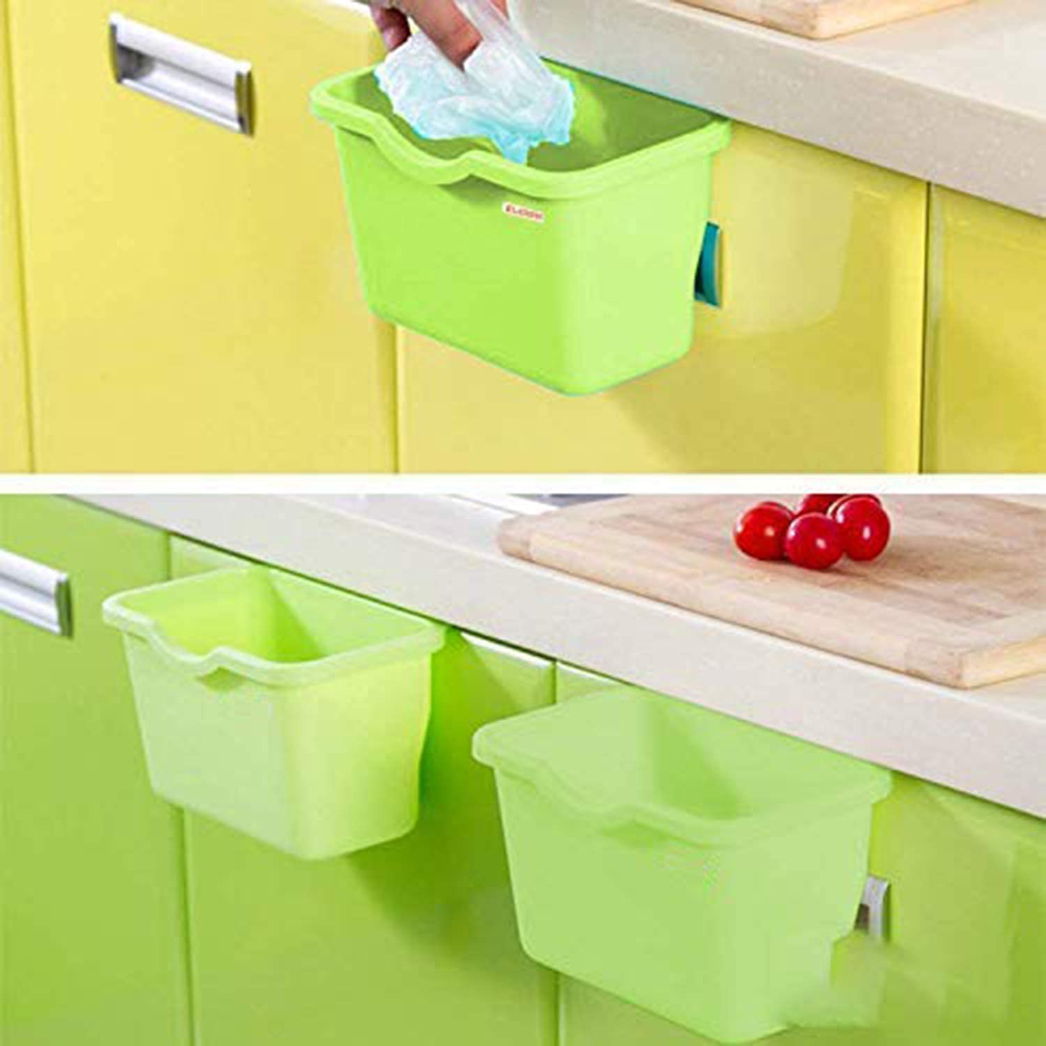 XENON VENTURE Mini Hanging Trash Can Garbage Cabinet Food Waste Bin for kitchen sink, Food Waste Storage Boxes Holder Trash Junk Box Organizer,rubbish box(multicolour/small) (1) XENON VENTURE Mini Hanging Trash Can Garbage Cabinet Food Waste Bin for kitchen sink, Food Waste Storage Boxes Holder Trash Junk Box Organizer,rubbish box(multicolour/small) (1)