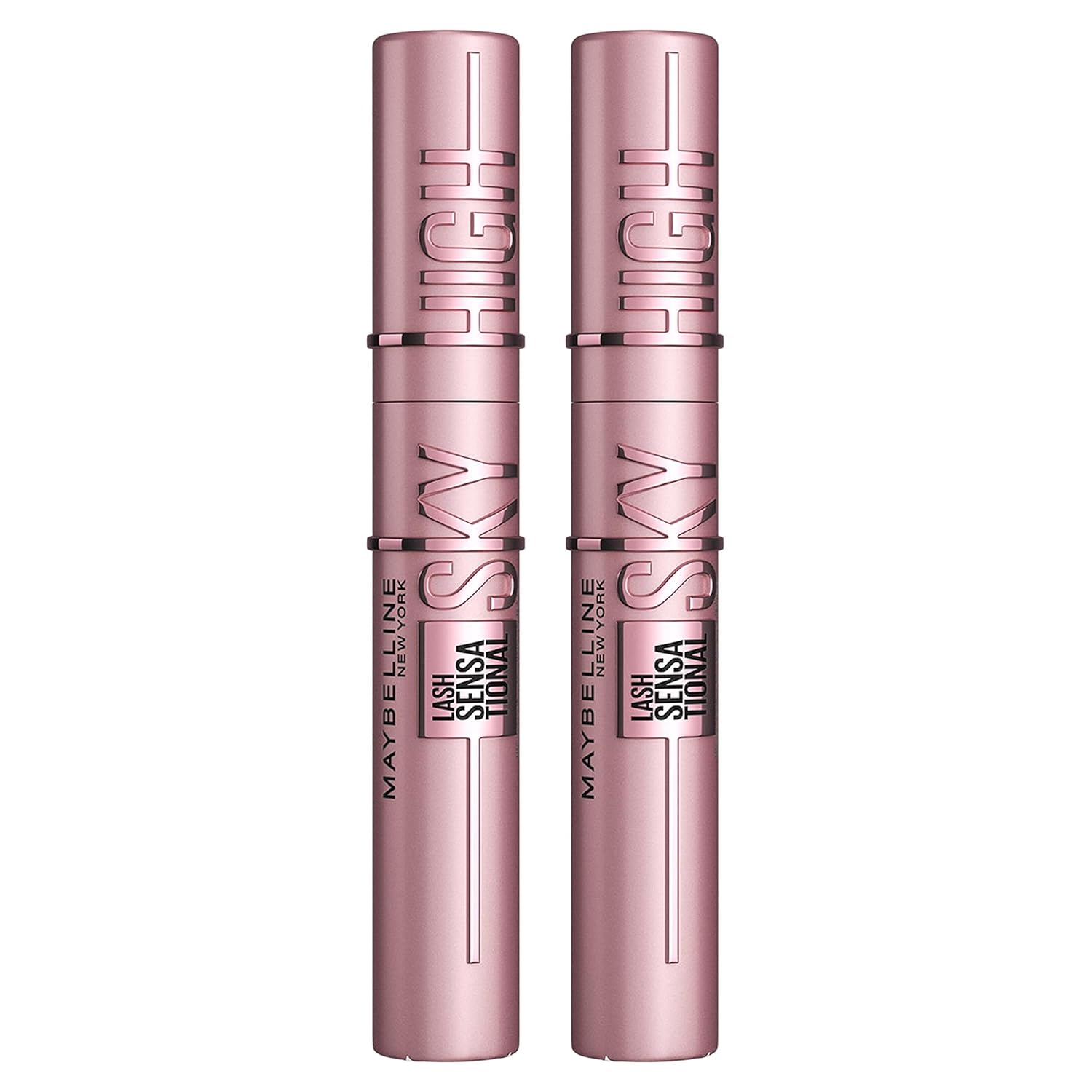 Maybelline New York Black Mascara for Extremely Long Eyelashes Lash Sensational Sky High Mascara, Black, Duo Bundle Maybelline New York Black Mascara for Extremely Long Eyelashes Lash Sensational Sky High Mascara, Black, Duo Bundle