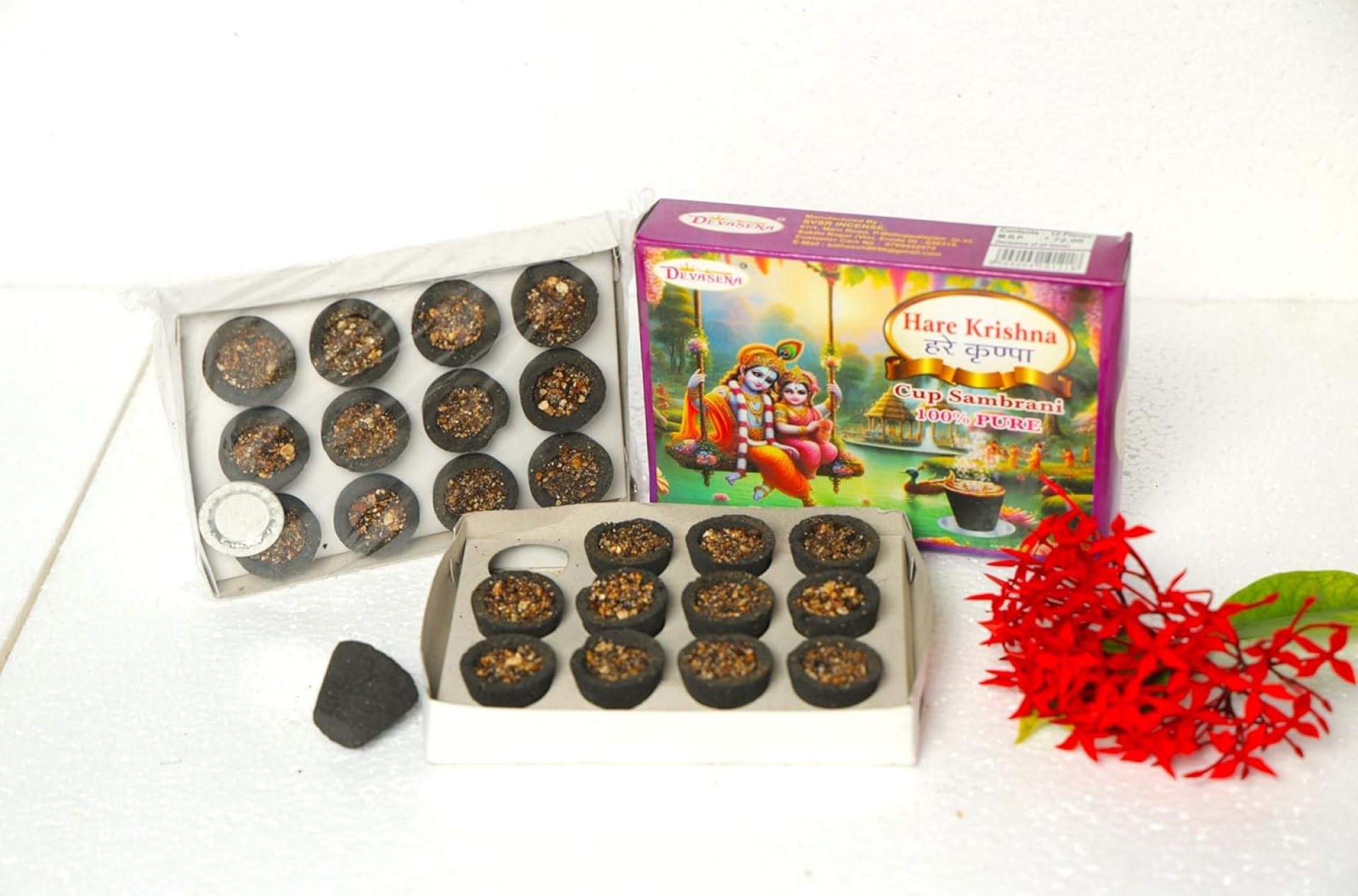 Devasena Cupsamprani Dhoop Cups | Loban & Guggul Dhoop (Pack of 6) | 12 Dhoop Cups in Each Pack | Natural & Herbal Incense for Puja, Havan & Meditation | Long-Lasting Aroma & Chemical-Free Devasena Cupsamprani Dhoop Cups | Loban & Guggul Dhoop (Pack of 6) | 12 Dhoop Cups in Each Pack | Natural & Herbal Incense for Puja, Havan & Meditation | Long-Lasting Aroma & Chemical-Free
