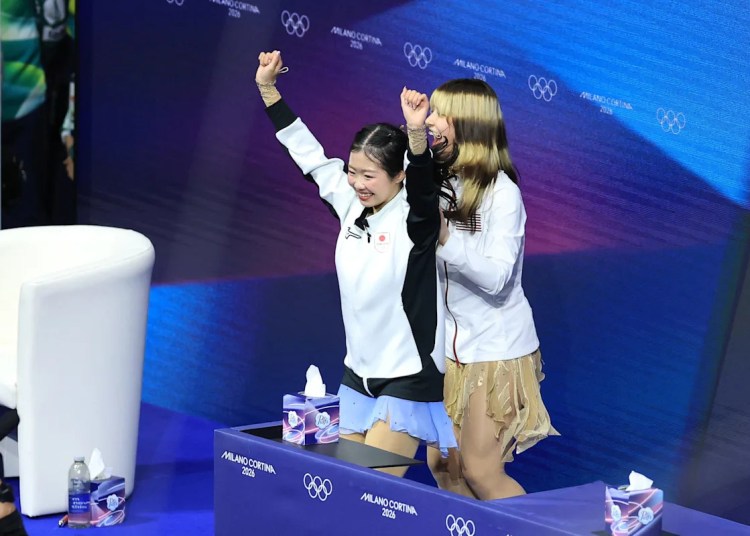 Ami Nakai, Alysa Liu embrace after medaling at Winter Olympics Ami Nakai, Alysa Liu embrace after medaling at Winter Olympics