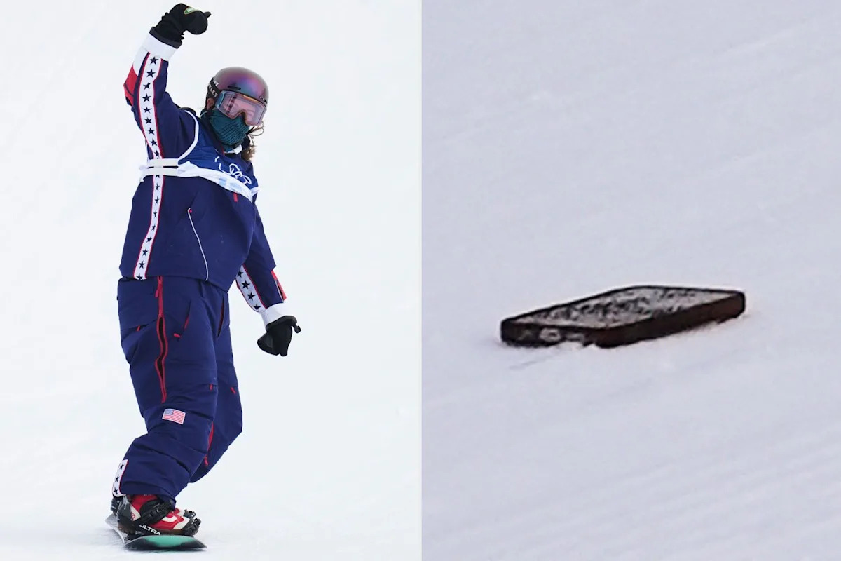Crew USA Snowboarder Jessica Perlmutter Drops Telephone Mid-Air With Headphone Wires Dangling Out at Olympics Crew USA Snowboarder Jessica Perlmutter Drops Telephone Mid-Air With Headphone Wires Dangling Out at Olympics