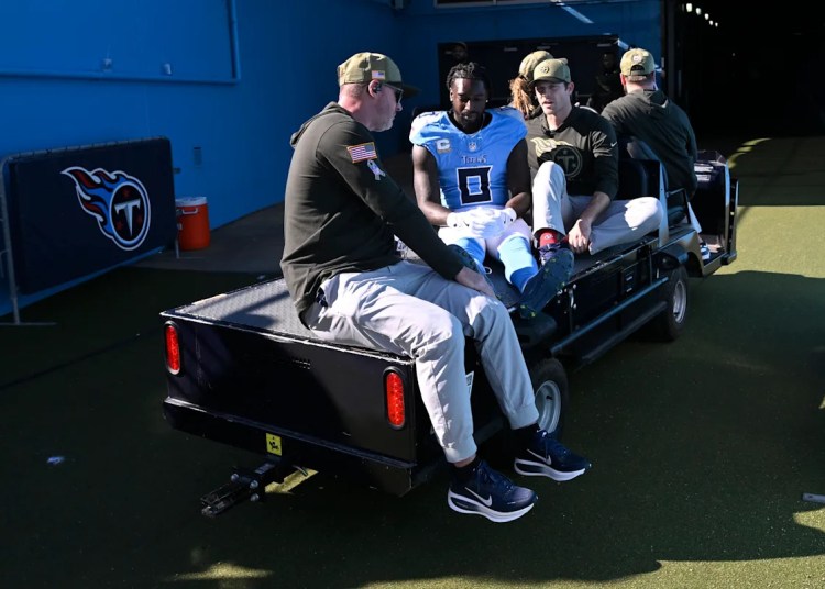 Tennessee Titans place Calvin Ridley on injured reserve with damaged leg Tennessee Titans place Calvin Ridley on injured reserve with damaged leg