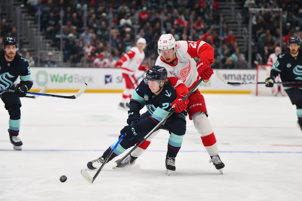 Patrick Kane nets aim No. 497 as Detroit Crimson Wings kick Kraken, 4-3 Patrick Kane nets aim No. 497 as Detroit Crimson Wings kick Kraken, 4-3
