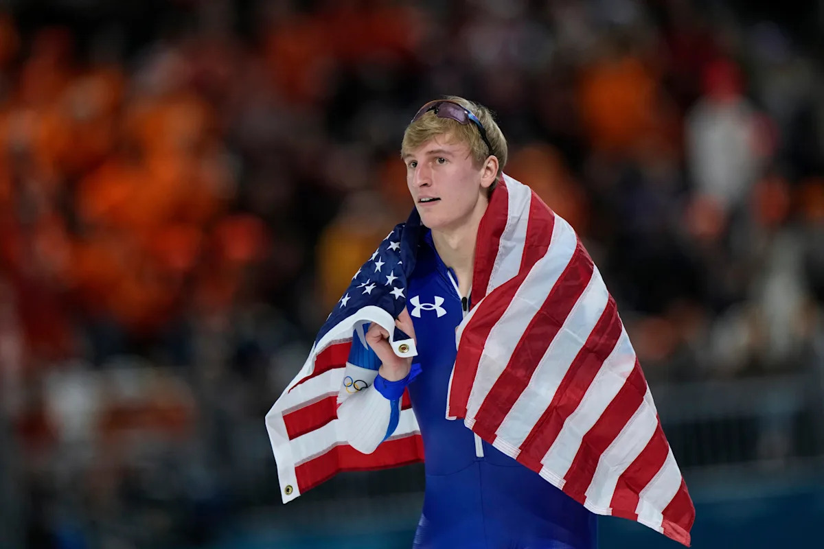 Jordan Stolz seeks his 2nd speedskating gold of the Olympics within the 500 meters Jordan Stolz seeks his 2nd speedskating gold of the Olympics within the 500 meters