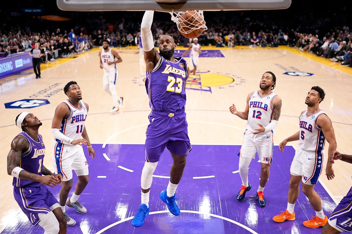 Austin Reaves scores 35, Lakers overcome Luka’s damage departure for 119-115 win over Sixers Austin Reaves scores 35, Lakers overcome Luka’s damage departure for 119-115 win over Sixers