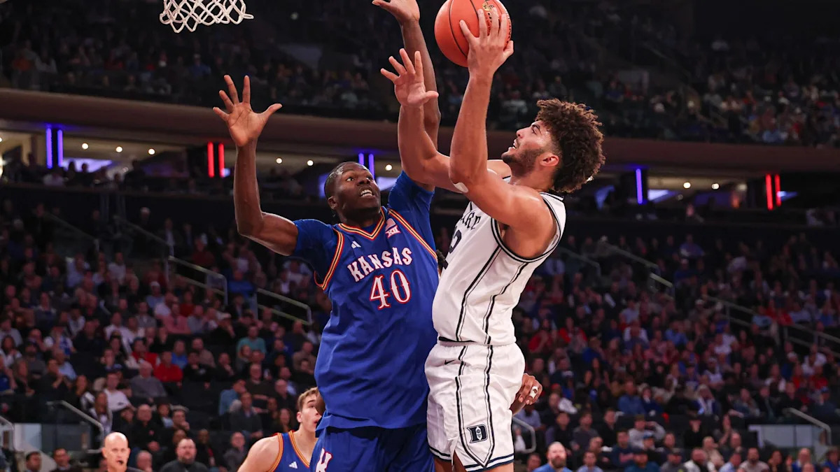 Cameron Boozer scores 18 factors as No. 5 Duke outlasts No. 24 Kansas 78-66 Cameron Boozer scores 18 factors as No. 5 Duke outlasts No. 24 Kansas 78-66