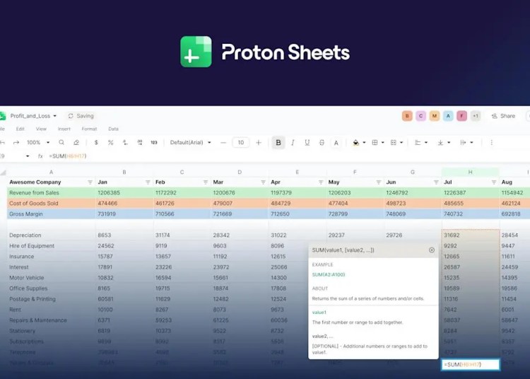 Proton Sheets joins the corporate’s productiveness suite Proton Sheets joins the corporate’s productiveness suite