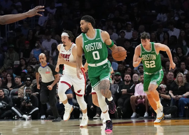 Brown scores 43, Tatum has triple-double and Celtics run away from Warmth, 147-129 Brown scores 43, Tatum has triple-double and Celtics run away from Warmth, 147-129