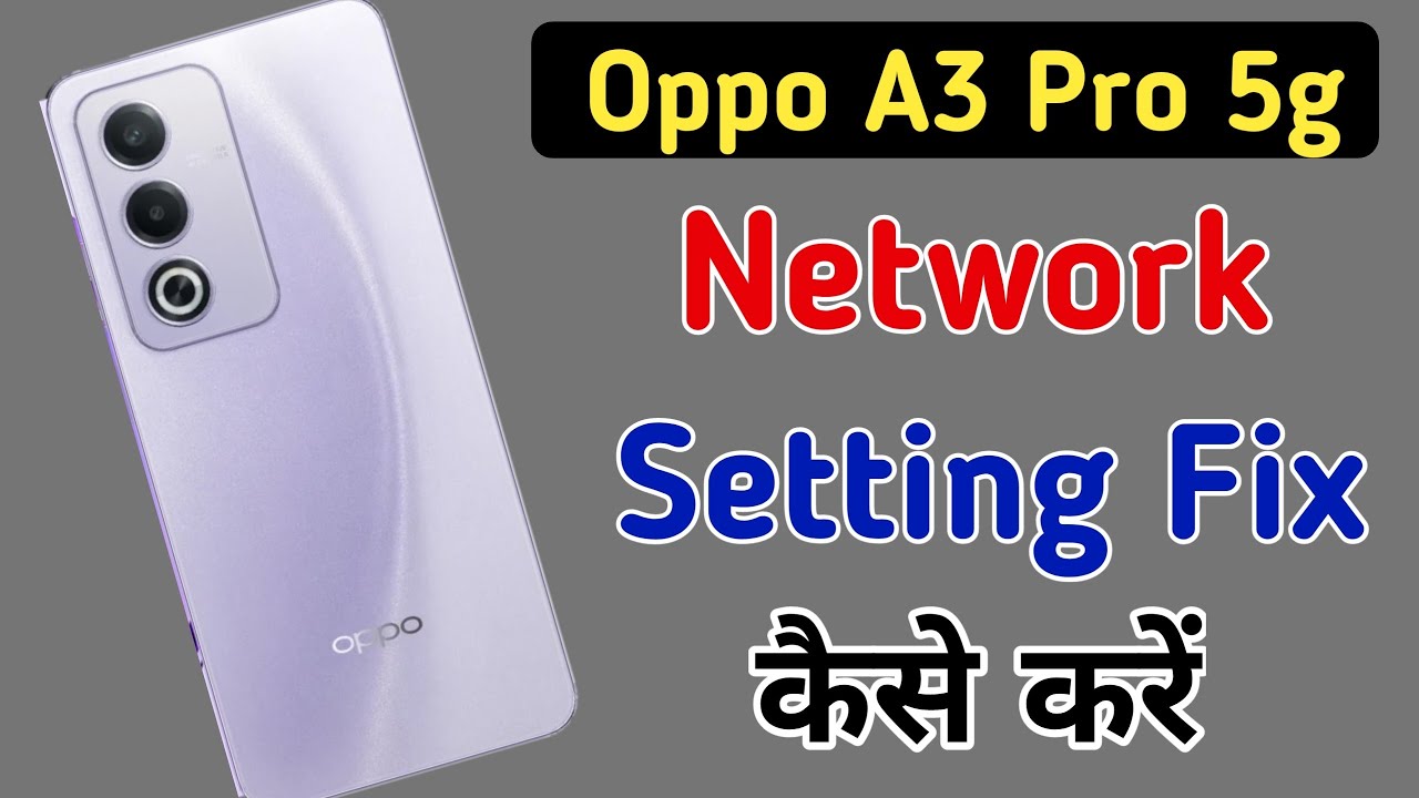 How to reset network settings in Oppo A3 Pro 5G / How to reset network settings in Oppo A3 Pro 5G /