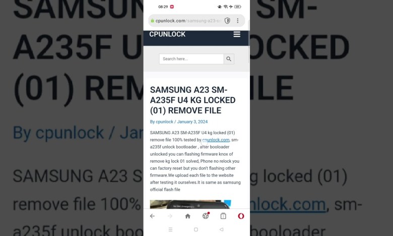 SAMSUNG A23 SM-A235F U4 MDM & KG LOCKED (01) REMOVE SAMSUNG A23 SM-A235F U4 MDM & KG LOCKED (01) REMOVE