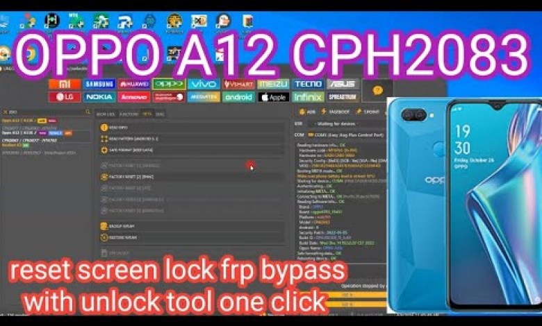 OPPO A12 CPH2083_reset screen lock frp bypass with OPPO A12 CPH2083_reset screen lock frp bypass with